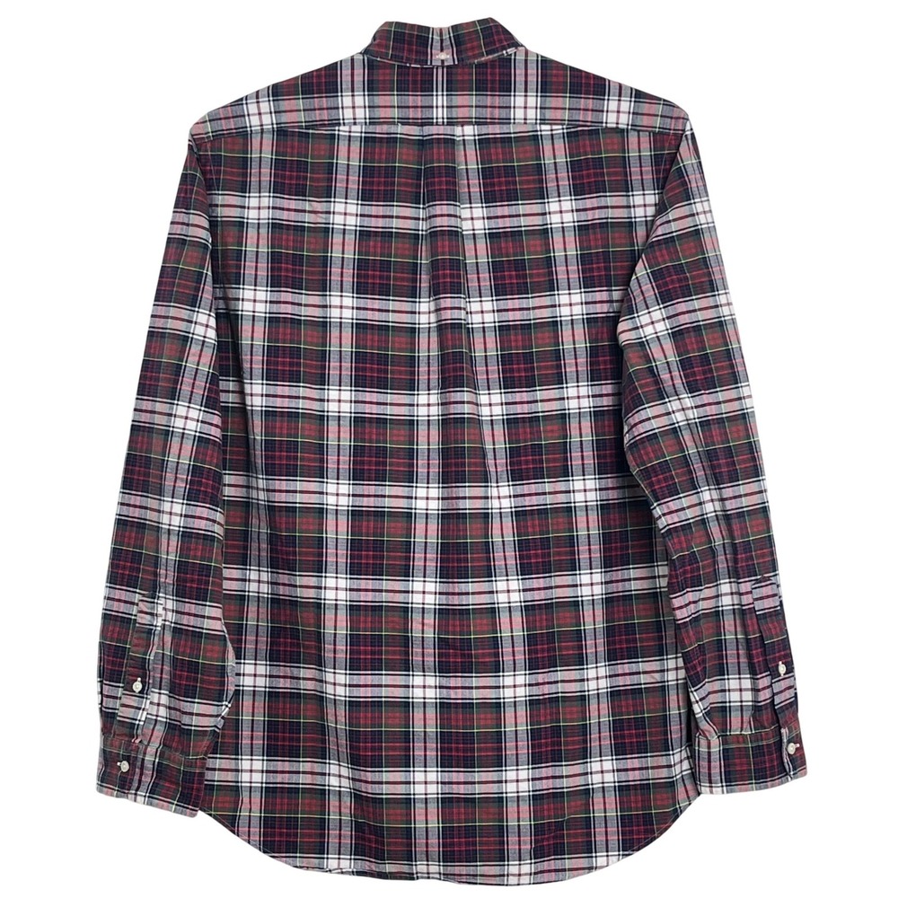 Ralph Lauren Mens Button Down Shirt XL Red Green Plaid LS Classic Fit Pony Logo - Picture 3 of 13